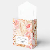 Pampas Grass Boho roze Bloem Baby meisje douche Bedankdoosjes (Geopend)