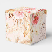 Pampas Grass boho roze bloemig baby shower Bedankdoosjes (Achterkant)