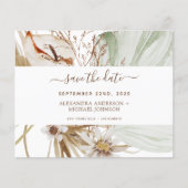 Pampas Grass Boho Save the Date (Voorkant)