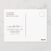 Pampas Grass Boho Save the Date Briefkaart (Achterkant)