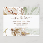 Pampas Grass Boho Save the Date Flyer (Voorkant)