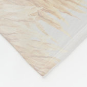 Pampas Grass Boho Script Custom Fleece Deken (Hoek)