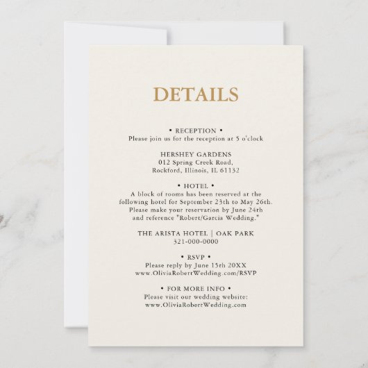 Pampas grass boho terracotta all in one Weddenscha Kaart (Achterkant)