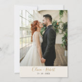 Pampas Grass Boho Terracotta Wedding Invitation Kaart (Achterkant)