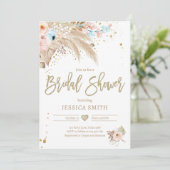 Pampas grass boho tropisch resterend Vrijgezellenf Kaart (Staand voorkant)