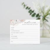 Pampas Grass Boho Vrijgezellenfeest Advice Kaart (Staand voorkant)