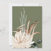 Pampas Grass Boho Vrijgezellenfeest Kaart (Achterkant)