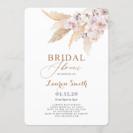 Pampas Grass boho Vrijgezellenfeest Kaart