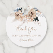 Pampas Grass Boho Wedding Bedankjes Labels (Voorkant)
