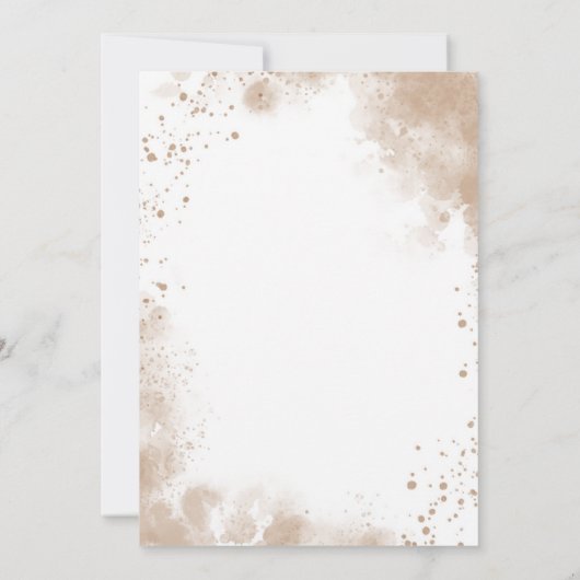 Pampas Grass Boho Wedding Kaart (Achterkant)