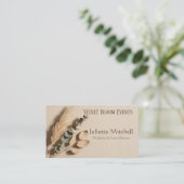 Pampas Grass Boho Wedding Planner Business Card Visitekaartje (Staand voorkant)
