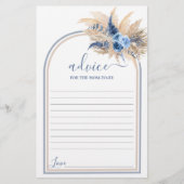 Pampas Grass Boy Advice for ma to be card (Voorkant)