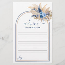 Pampas Grass Boy Advice for ma to be card