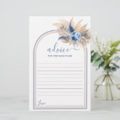 Pampas Grass Boy Advice for ma to be card (Staand voorkant)