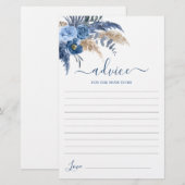 Pampas Grass Boy Advice for the Mama To be card (Voorkant / Achterkant)