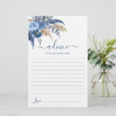 Pampas Grass Boy Advice for the Mama To be card (Staand voorkant)