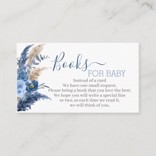 Pampas Grass Boy breng een boek bijsluiter kaart (Voorkant)