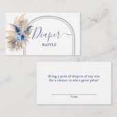 Pampas Grass Boy Luier Raffle Kaart (Voorkant / Achterkant)