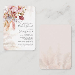 Pampas Grass Bridal Shower Notitiekaartje