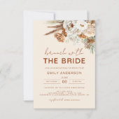 Pampas Grass Brunch met het bruid Vrijgezellenfees Kaart (Voorkant)