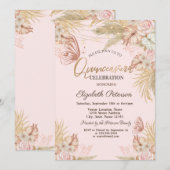 Pampas Grass Butterflies Quinceañera Kaart (Voorkant / Achterkant)