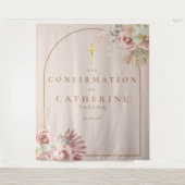 Pampas Grass Confirmation Photo Backdrop Wandkleed (Voorkant)