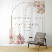 Pampas Grass Confirmation Photo Backdrop Wandkleed (In situ)