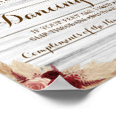 Pampas Grass Dancing Feet Teenslippers Weddenschap Poster (Hoek)