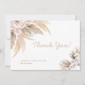 Pampas Grass Dank je wel! Bedankkaart (Voorkant)
