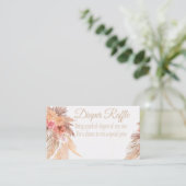 Pampas Grass Diaper-kaart, woestijn, Boho flow Visitekaartje (Staand voorkant)