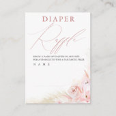 Pampas Grass Diaper Raffle Ticket Informatiekaartje (Voorkant)