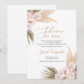 Pampas Grass douche per post Vrijgezellenfeest Kaart (Voorkant / Achterkant)