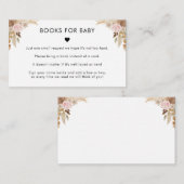 Pampas Grass Dried Floral Books for Baby shower Informatiekaartje (Voorkant / Achterkant)