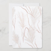 Pampas Grass Dried Floral Terracotta Vrijgezellenf Kaart (Achterkant)