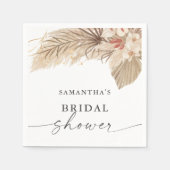 Pampas Grass Dried Palm Vrijgezellenfeest Servet (Voorkant)