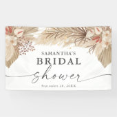 Pampas Grass Dried Palm Vrijgezellenfeest Spandoek (Horizontaal)