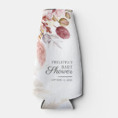 Pampas Grass Dried Palms Terracotta Baby shower Flesjeskoeler (Voorkant)