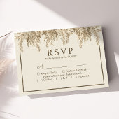 Pampas Grass Earthy Bohemian Exotic Wedding RSVP Kaartje