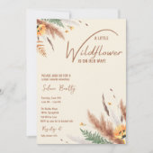 Pampas Grass Een Little Wildflower Baby Meisje Dou Kaart (Voorkant)