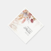 Pampas Grass Elegant Baby shower Servet (Hoek)