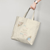 Pampas Grass Elegant Gender Reveal Baby shower Tote Bag