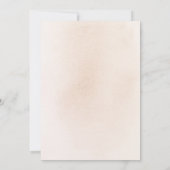 Pampas Grass Elegant Zacht Bruiloft Menu Kaart (Achterkant)