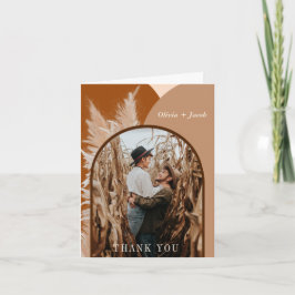 Pampas Grass en Arches Dank u Bedankkaart