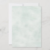 Pampas Grass en Eucalyptus Lijst Waterverf Uitnodi Kaart (Achterkant)