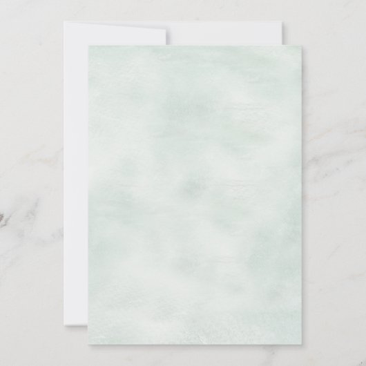 Pampas Grass en Eucalyptus Lijst Waterverf Uitnodi Kaart (Achterkant)