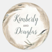 Pampas Grass en groen bruiloft