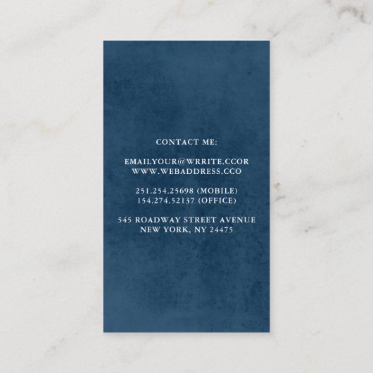 Pampas Grass en Rust Terracotta Flowers Botanisch Visitekaartje (Achterkant)