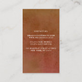 Pampas Grass en Rust Terracotta Flowers Botanisch Visitekaartje (Achterkant)