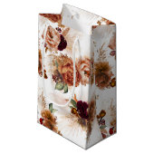 Pampas Grass en Rust Terracotta Flowers Elegant Klein Cadeauzakje (Voorkant Gekanteld)