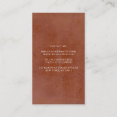 Pampas Grass en Terracotta Bloemen Boho Visitekaartje (Achterkant)